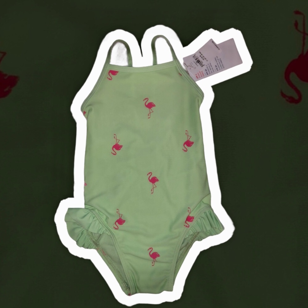 Old Navy Flamingo One Piece Swimsuit 18-24m